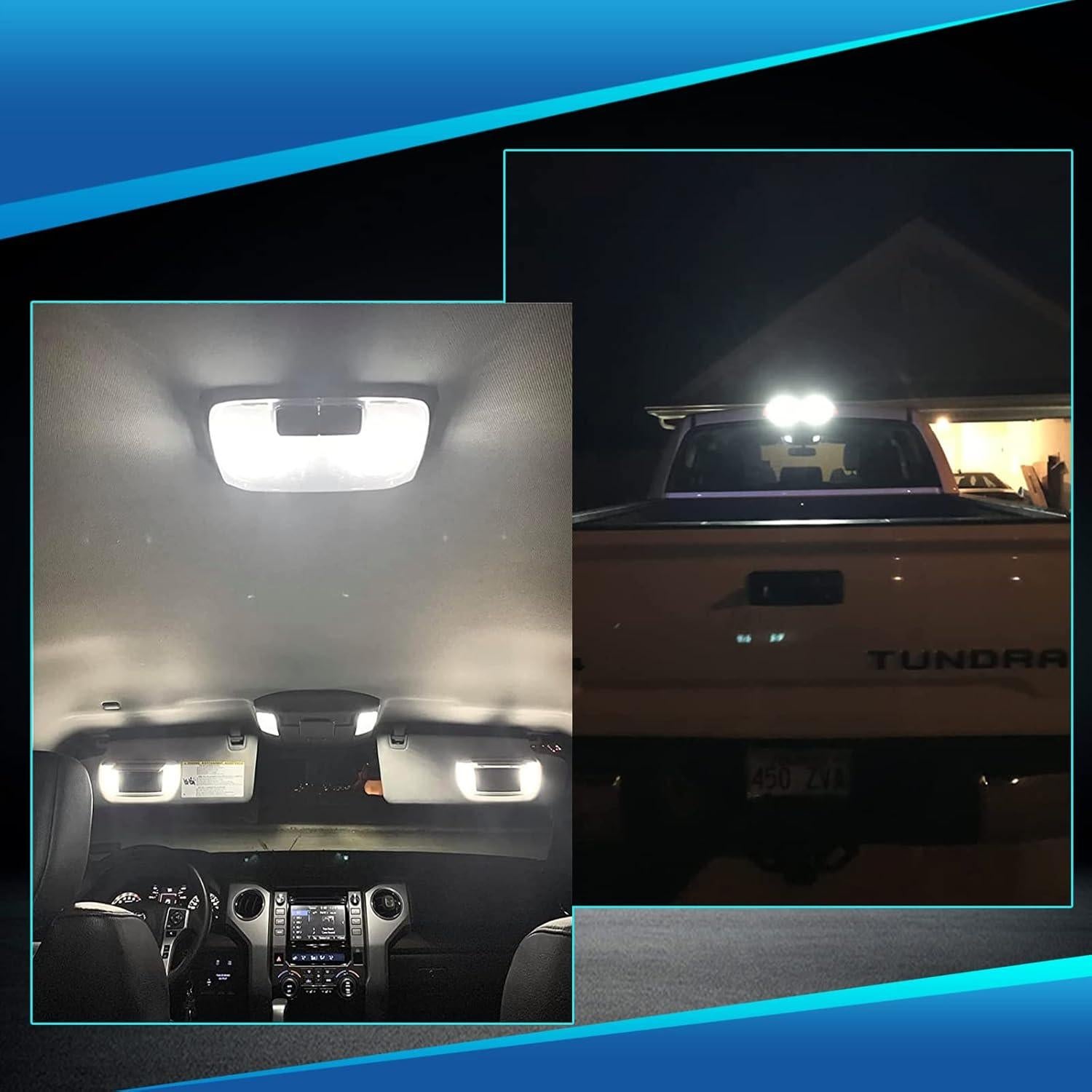 Kit de luces LED interiores WEIMELTOY para Toyota Tundra 2007-2021