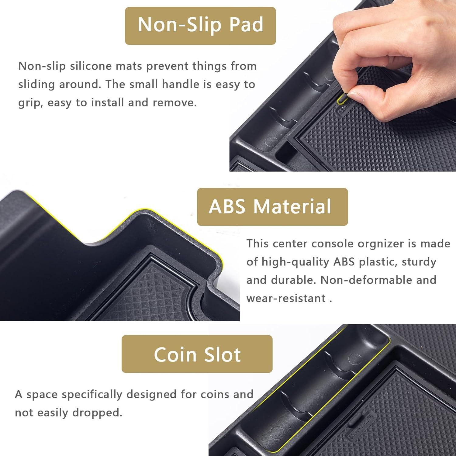 JDMCAR Bandeja Organizadora Consola Central Toyota Tundra 2022-2025