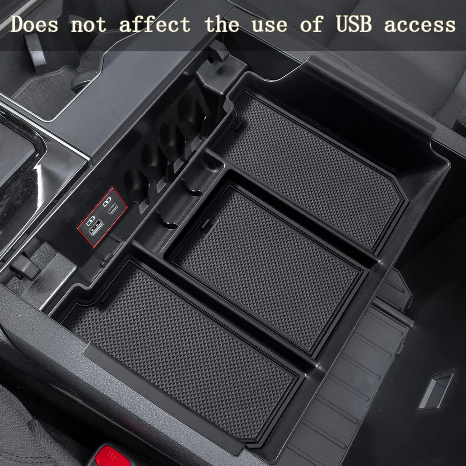 JDMCAR Bandeja Organizadora Consola Central Toyota Tundra 2022-2025