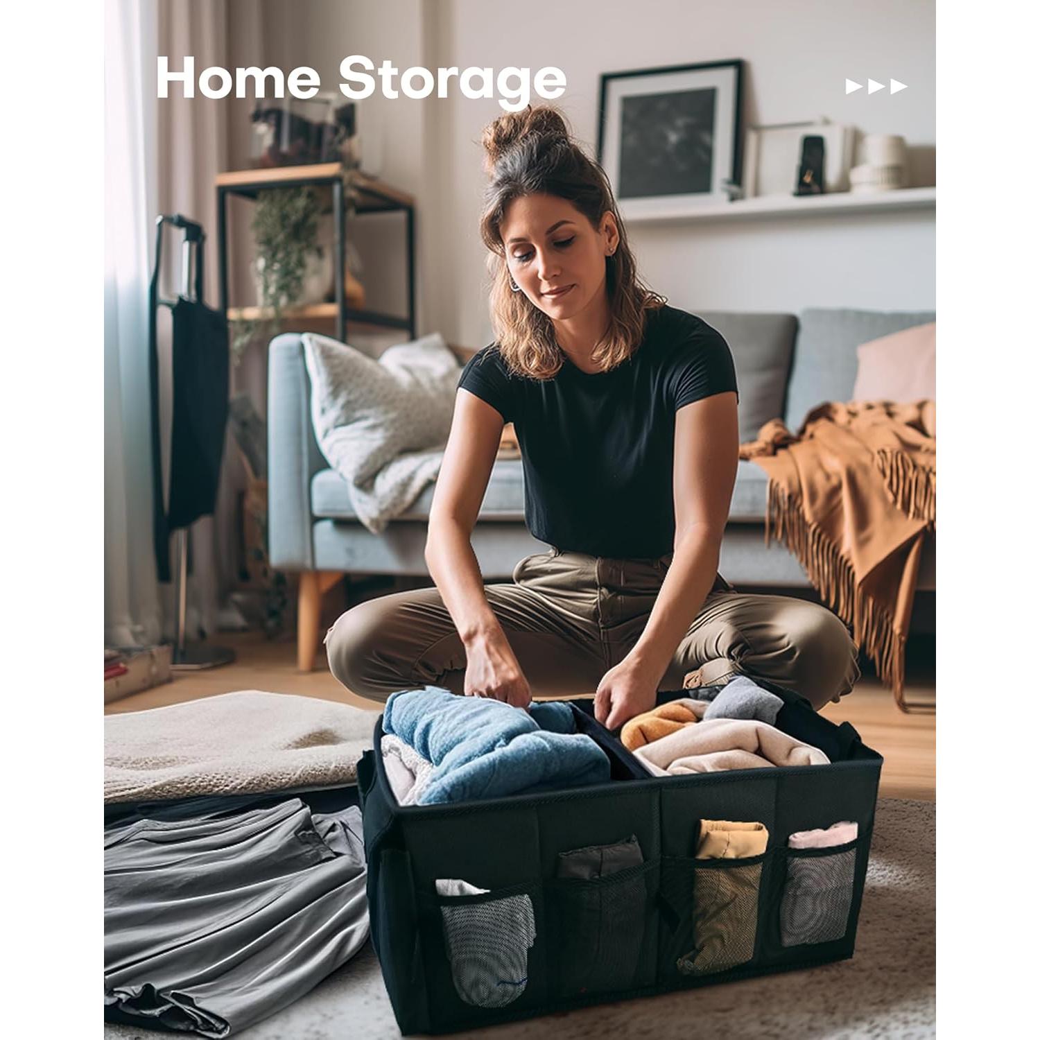 Organizador de Maletero HOTOR Plegable Negro 54x32x27cm