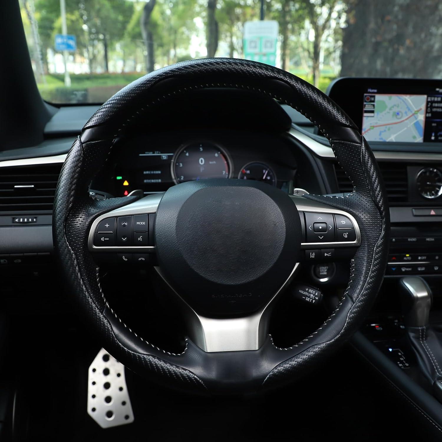 Funda de Volante Antideslizante Amiss 3 Piezas Negro