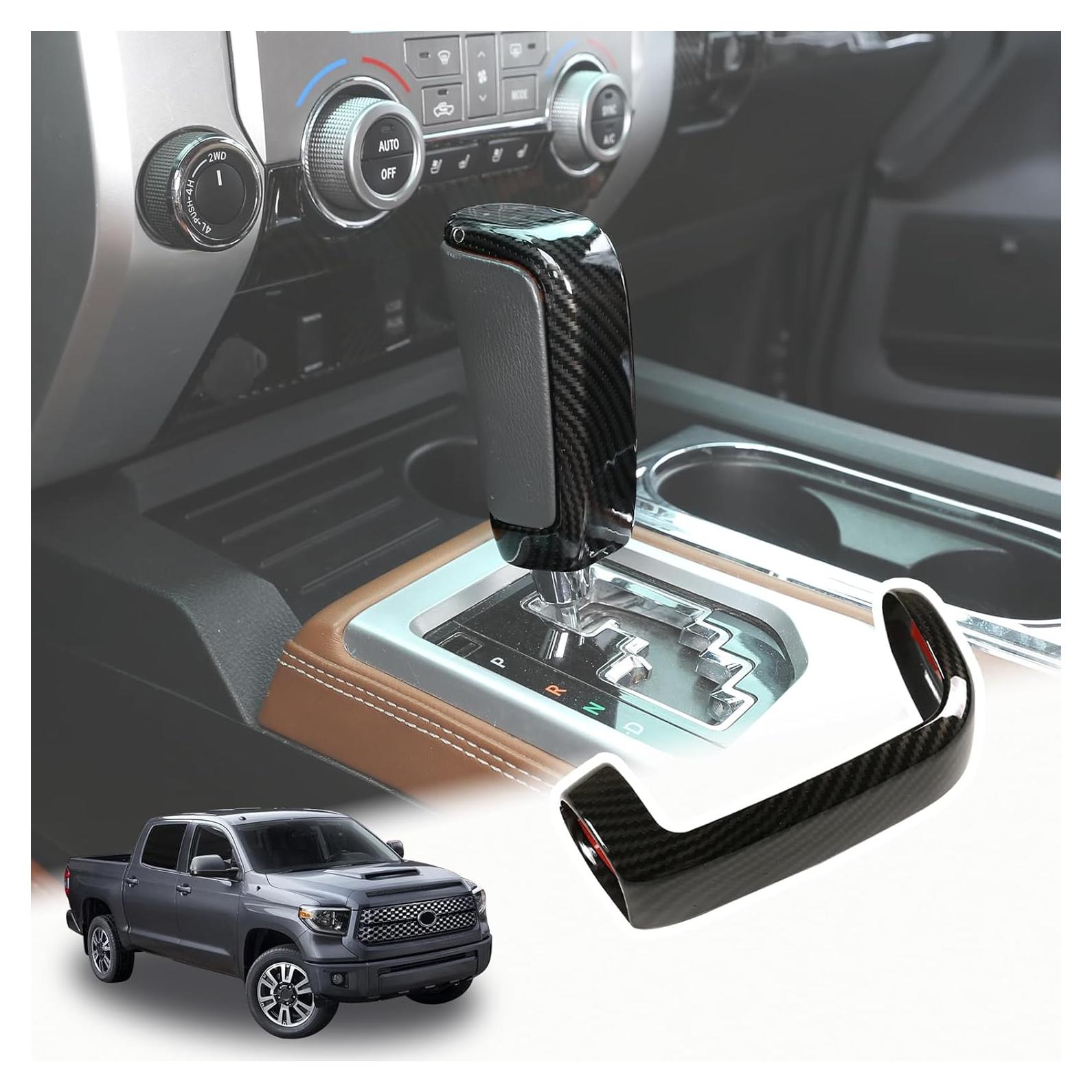 Cubierta Cambio Marchas LLKUANG Toyota Tundra 2014-2021 Fibra Carbono