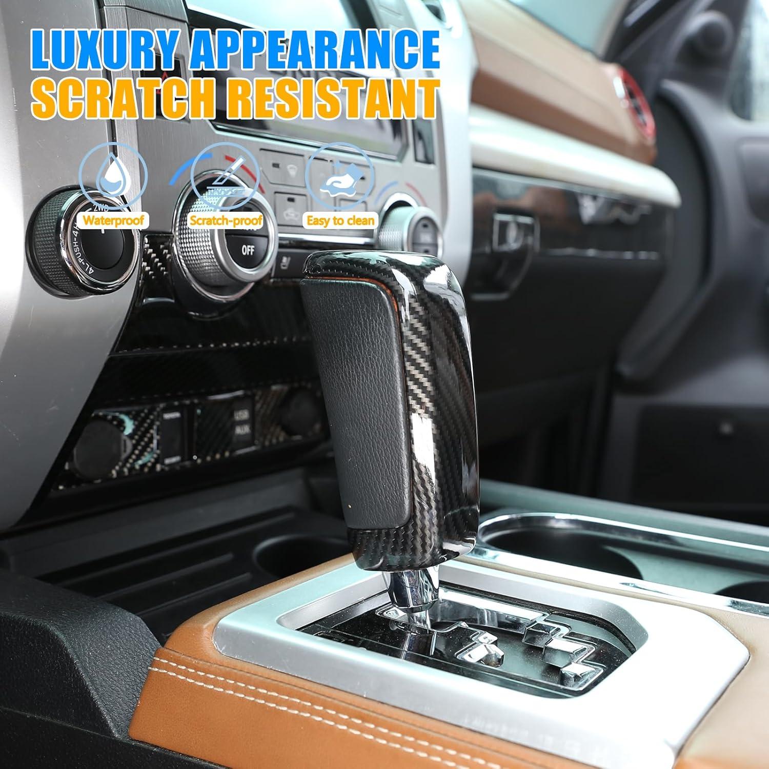 Cubierta Cambio Marchas LLKUANG Toyota Tundra 2014-2021 Fibra Carbono