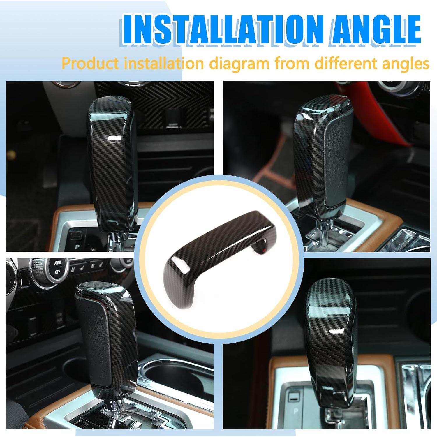 Cubierta Cambio Marchas LLKUANG Toyota Tundra 2014-2021 Fibra Carbono