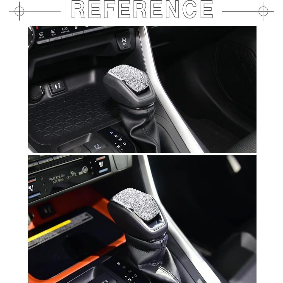 Cubierta de Pomo de Cambio 1797 Plateada para Toyota RAV4 Highlander Venza