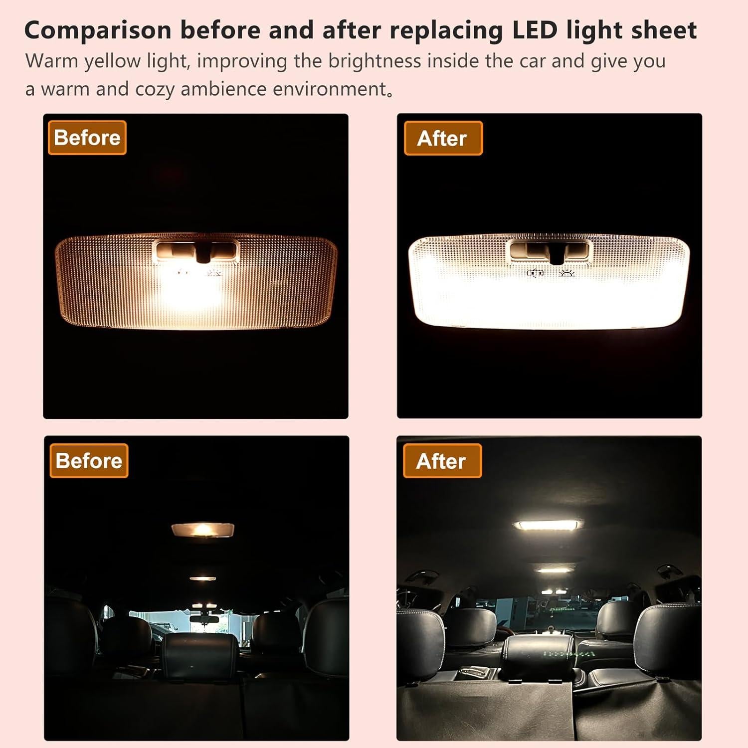 Luz LED Interior Trasera Toyota ZEN HON U-4500K Amarillo Cálido