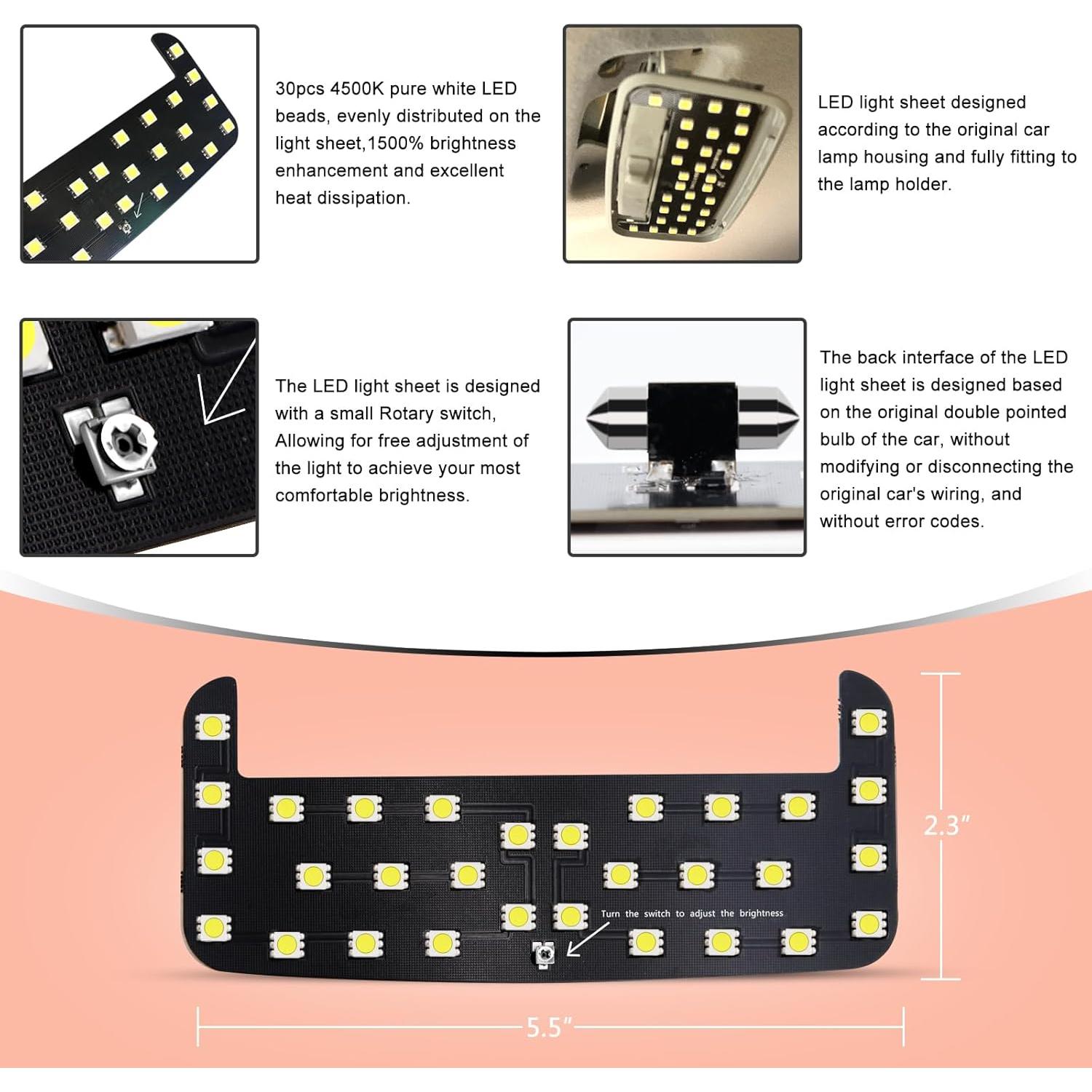 Luz LED Interior Trasera Toyota ZEN HON U-4500K Amarillo Cálido