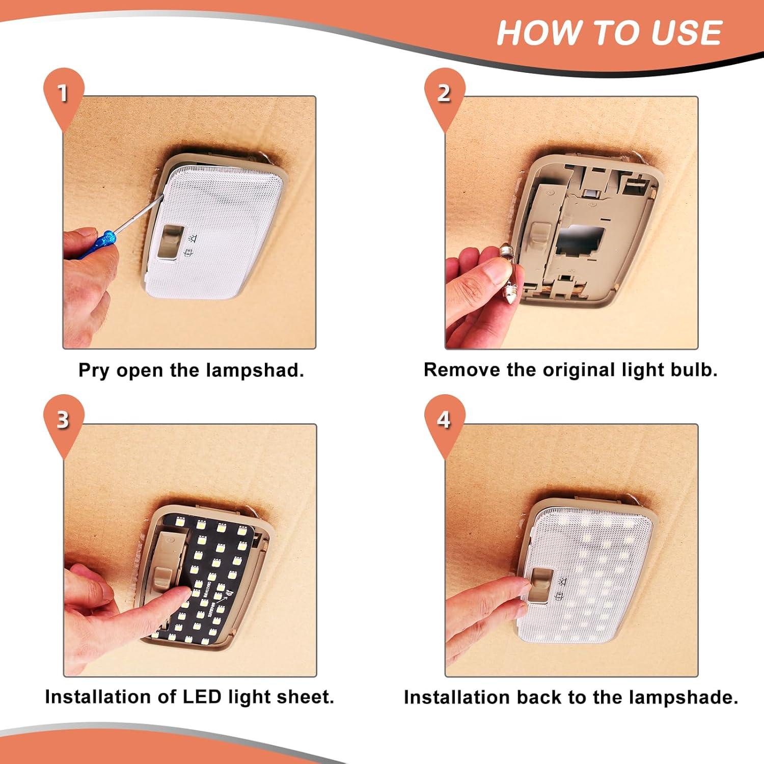 Luz LED Interior Trasera Toyota ZEN HON U-4500K Amarillo Cálido