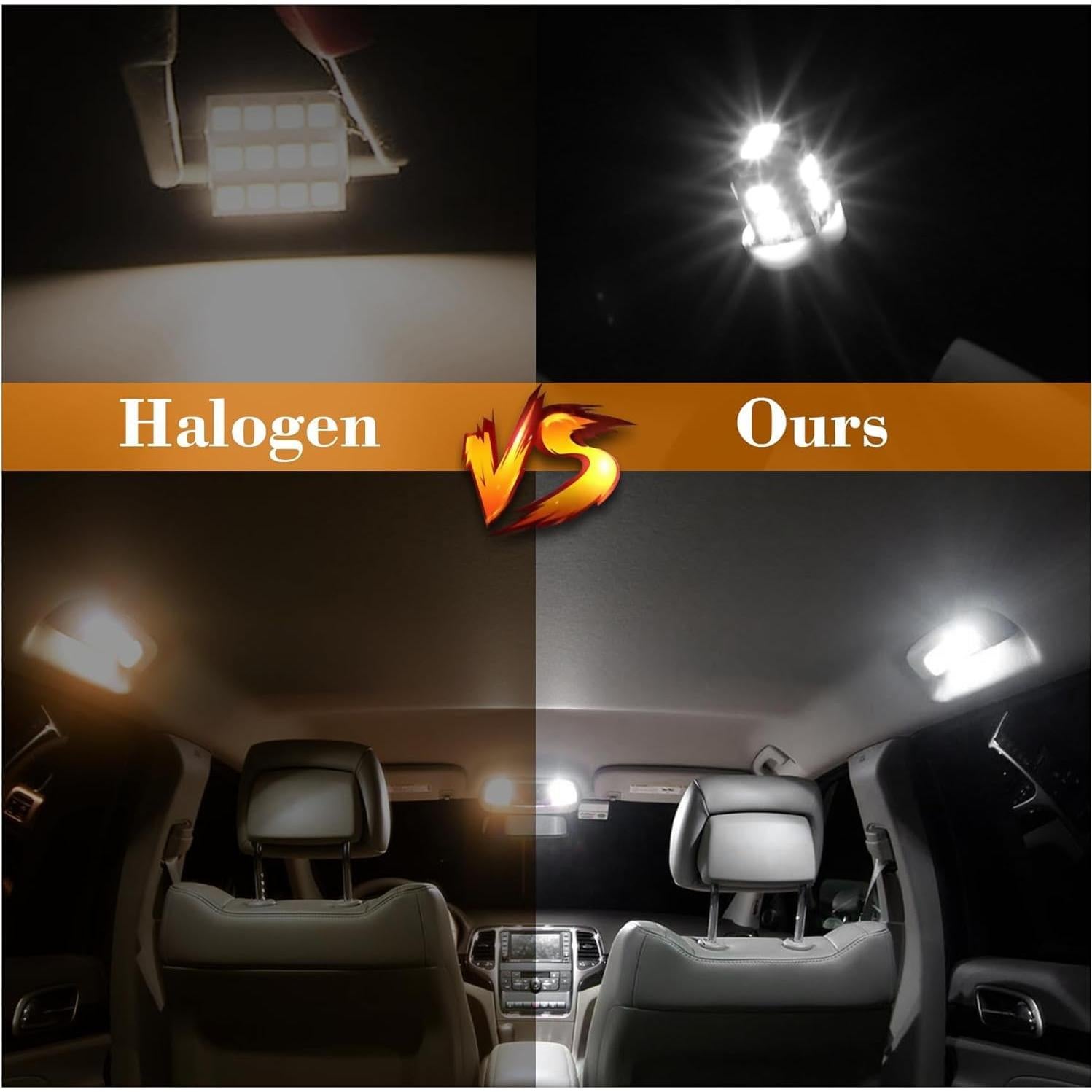 Juego de 24 Bombillas LED iFunyLED para Automóvil - Blanco