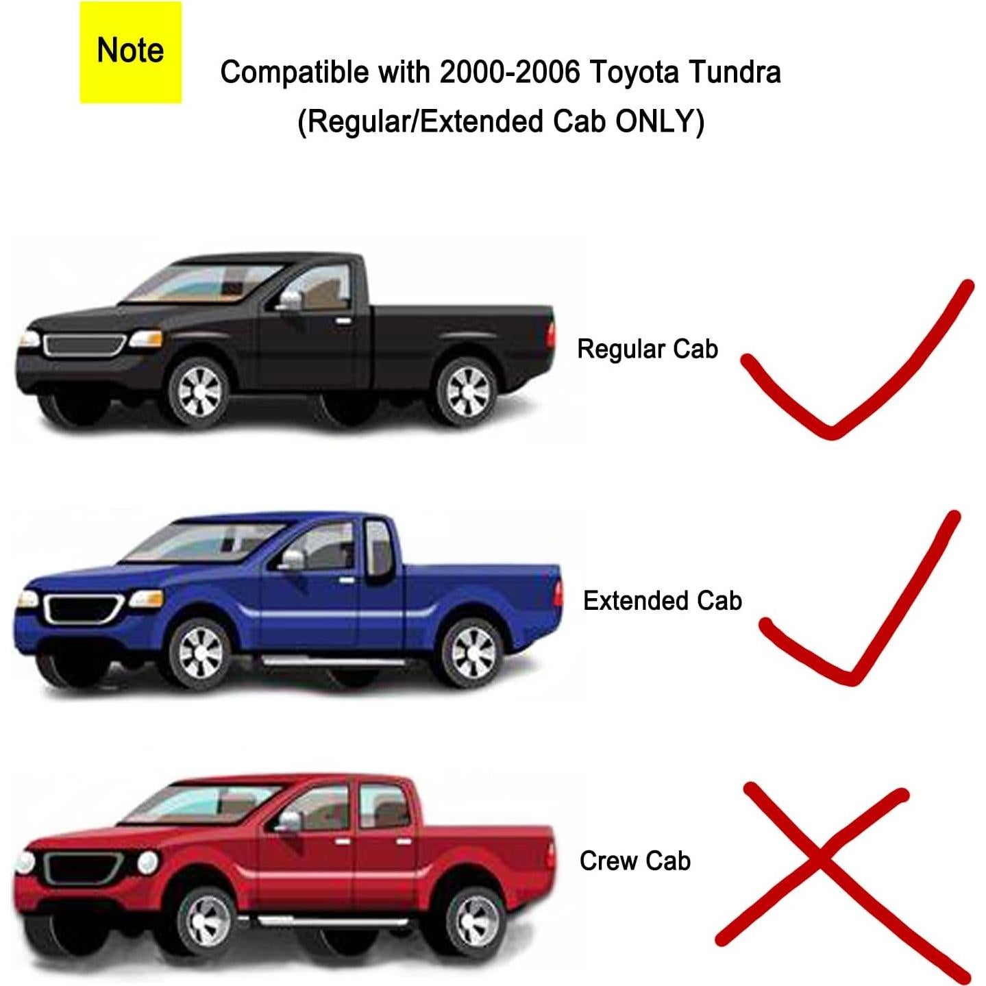 Par de manijas de puerta interior Lcyolada Toyota Tundra 2000-2006