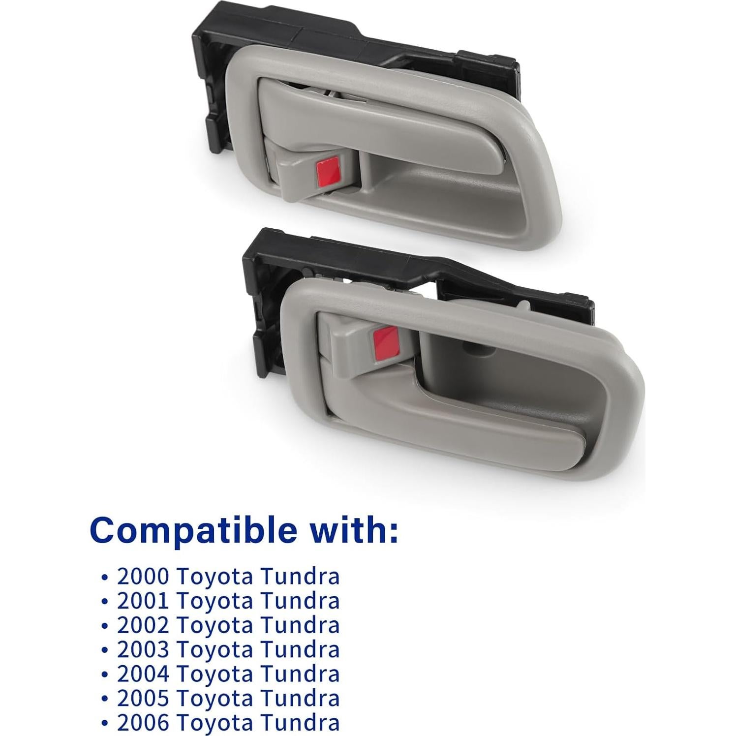 Par de manijas de puerta interior Lcyolada Toyota Tundra 2000-2006