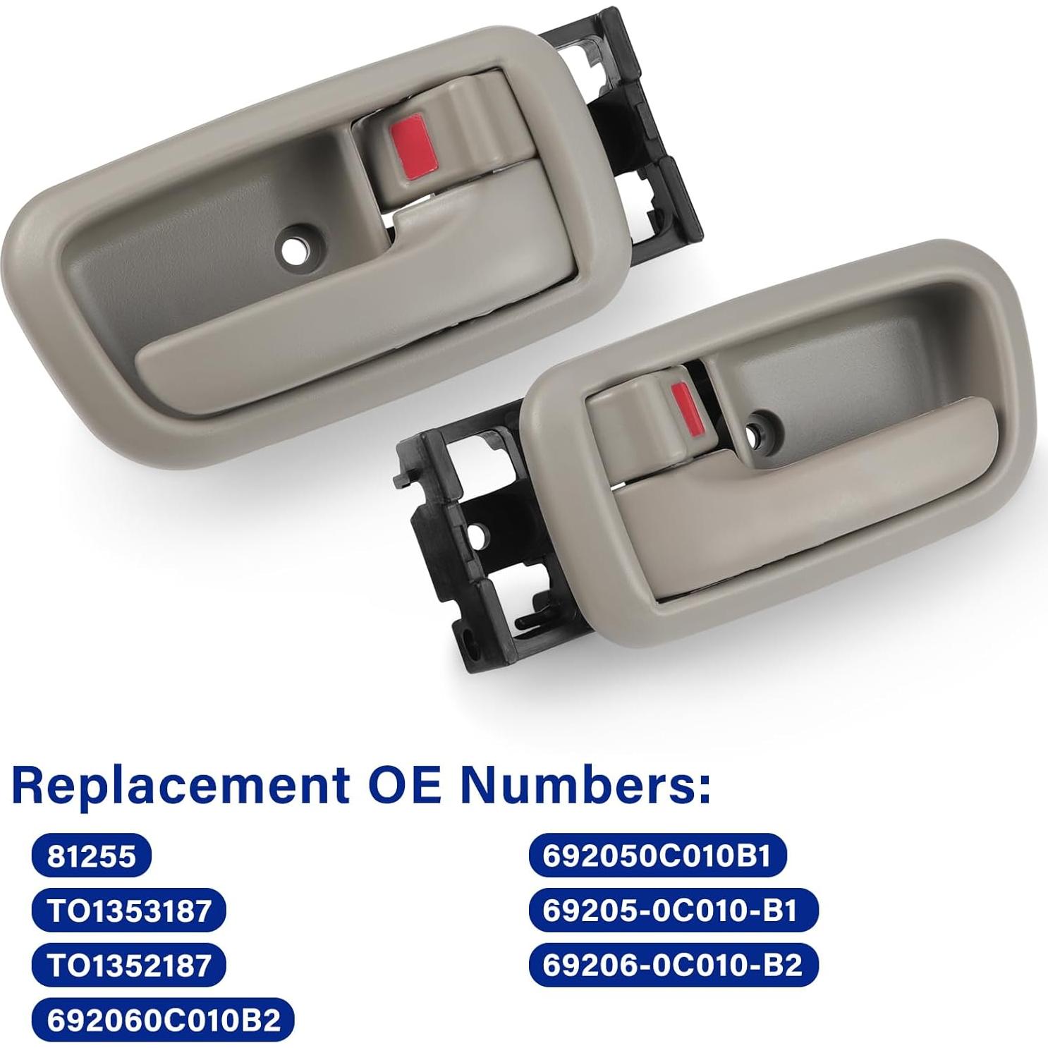 Par de manijas de puerta interior Lcyolada Toyota Tundra 2000-2006