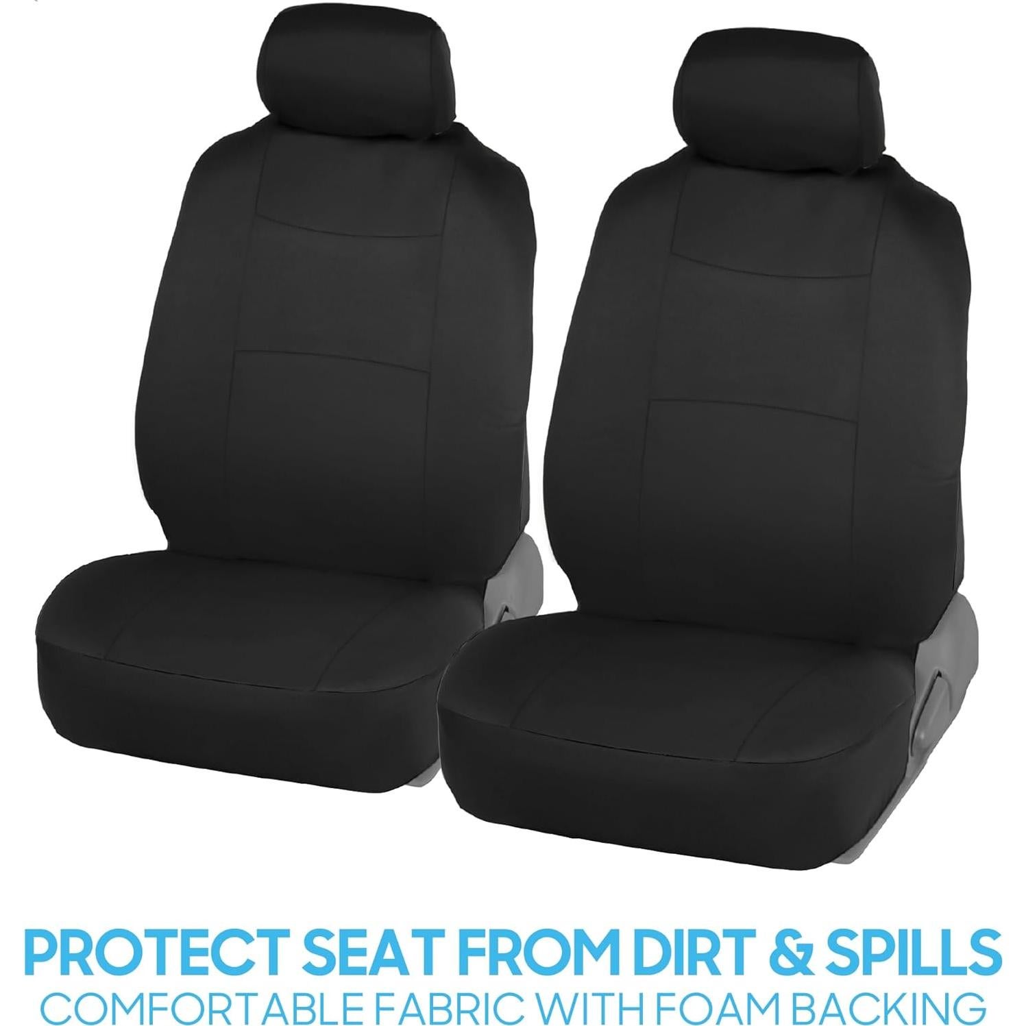 Cubiertas de Asiento de Auto BDK PolyPro Ajuste Universal Negro