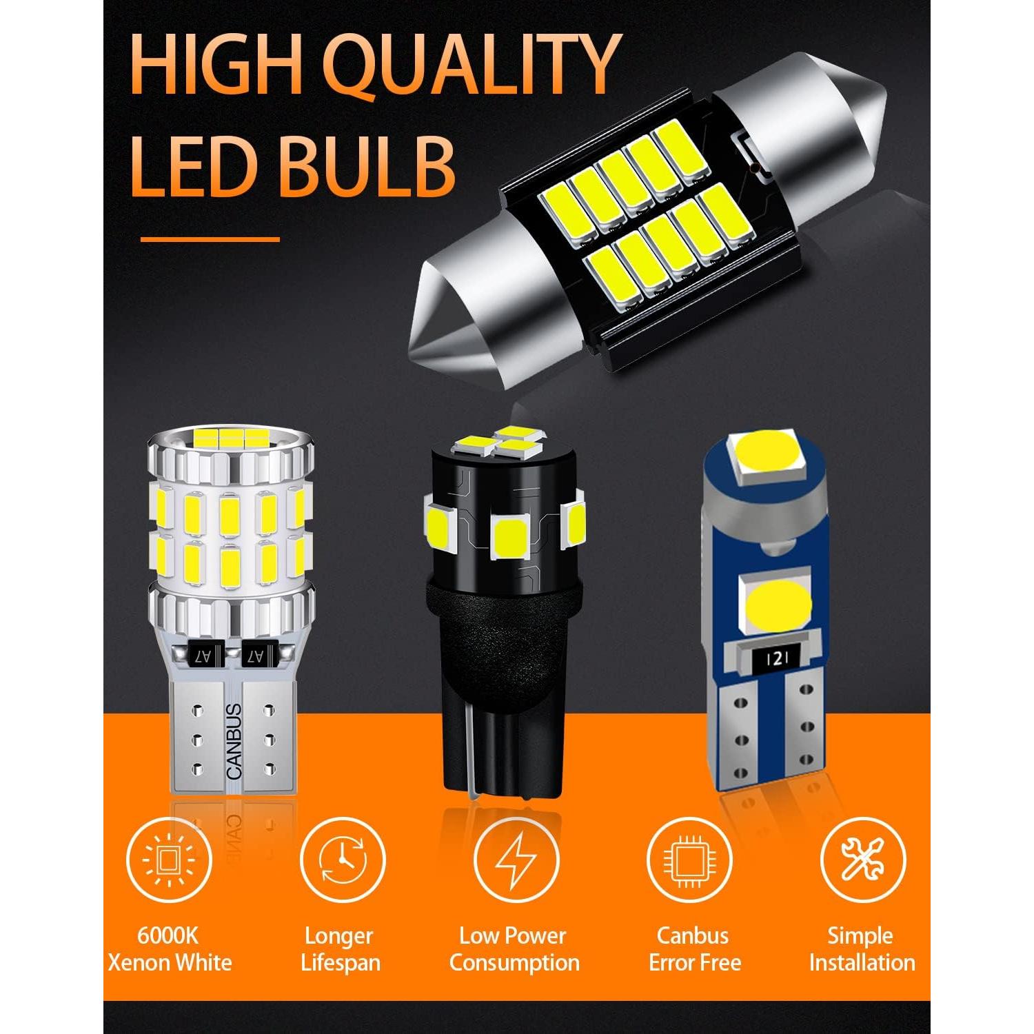 Bombillas LED Interiores MEALAM para Toyota Camry 2007-2011