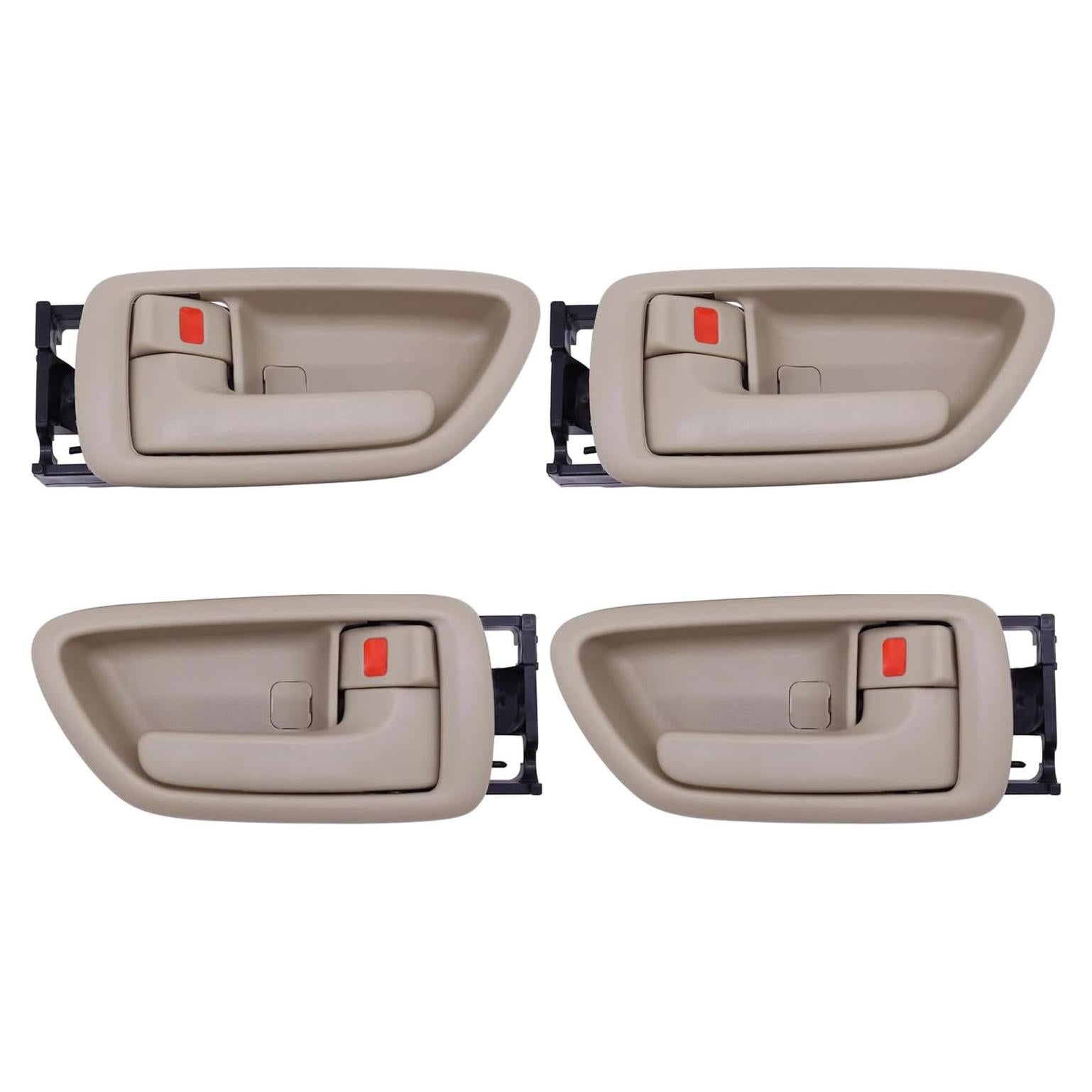 4 Manijas de Puerta Interior Lcyolada Beige para Toyota