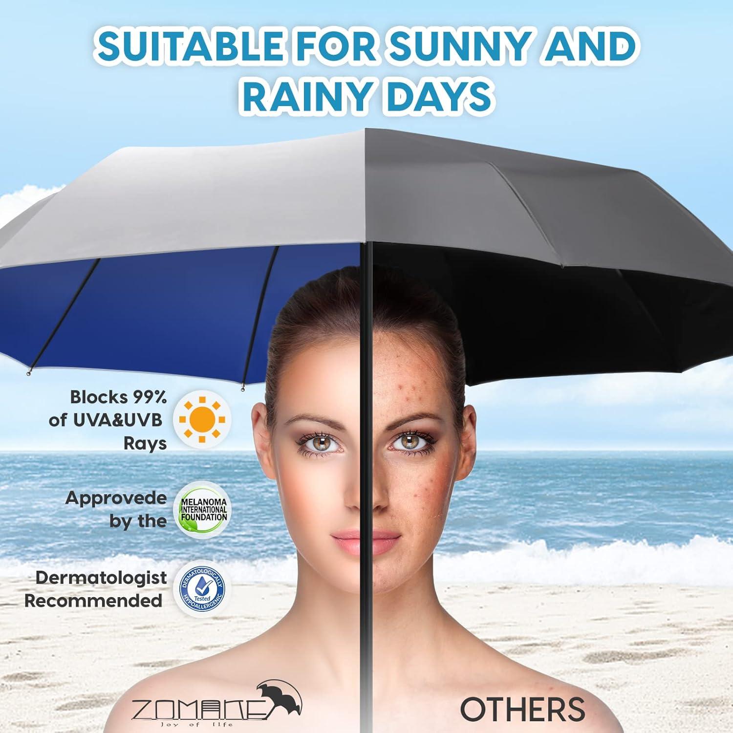 Paraguas ZOMAKE Plegable UV Automático Compacto 30 cm