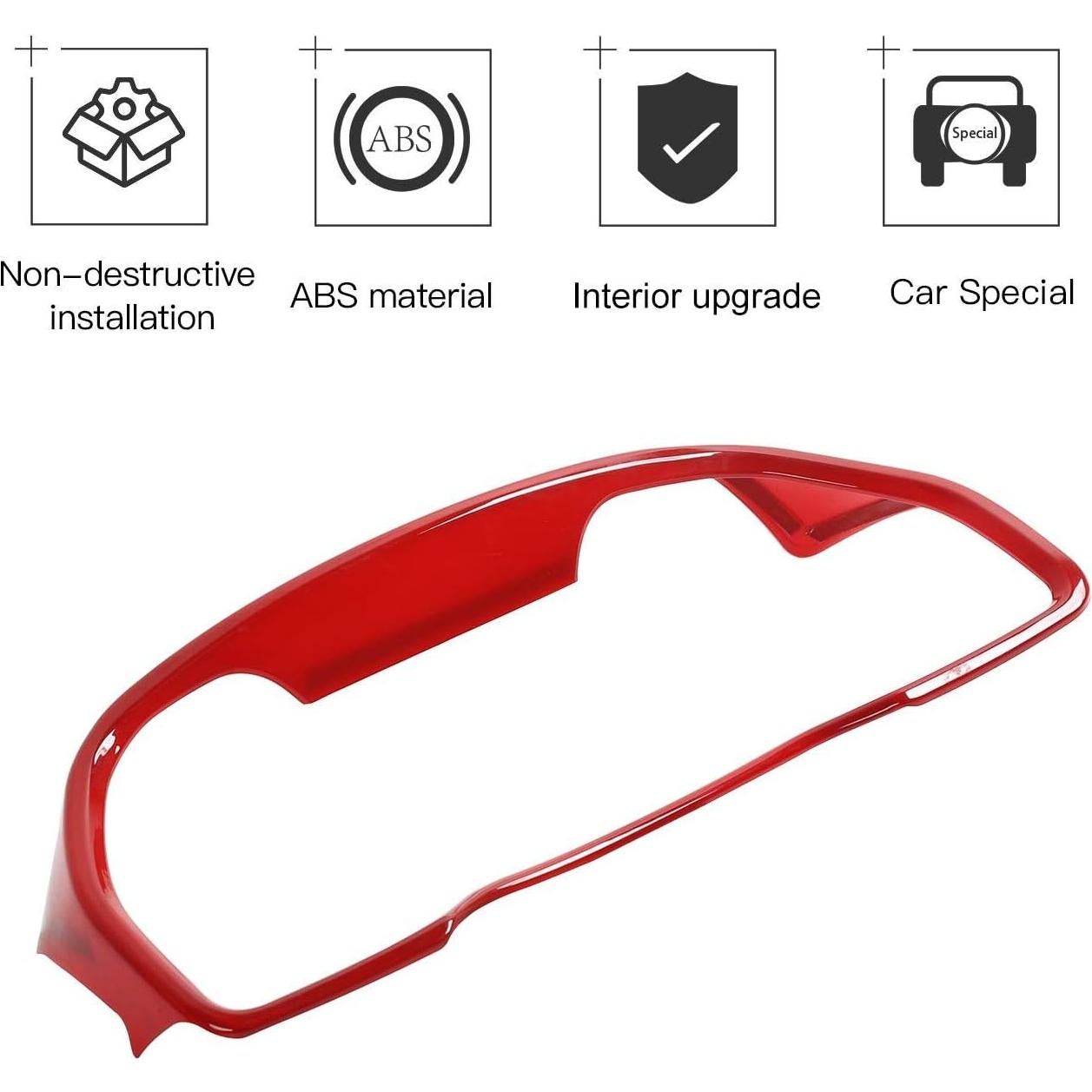 Cubierta Panel Instrumentos JeCar para Toyota 4Runner 2010-2020 Rojo