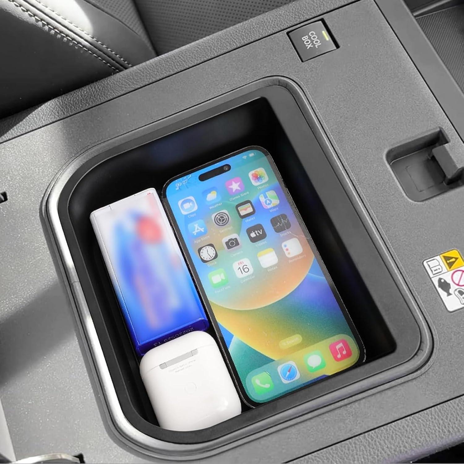 Organizador de Consola Central smabee para Toyota Land Cruiser Prado 250 / Lexus GX 550 2024 2025 Negro