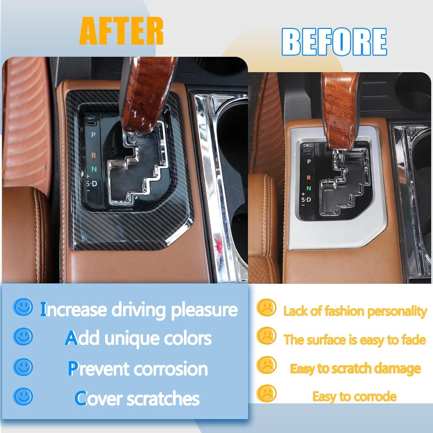 Marco de Panel de Cambio LLKUANG para Toyota Tundra 2014-2021