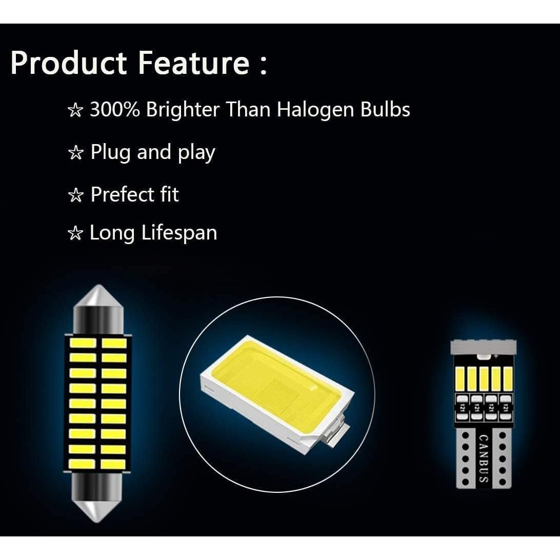 Kit 20 Bombillas LED Interior AWALITED Toyota Sequoia 2008-2021