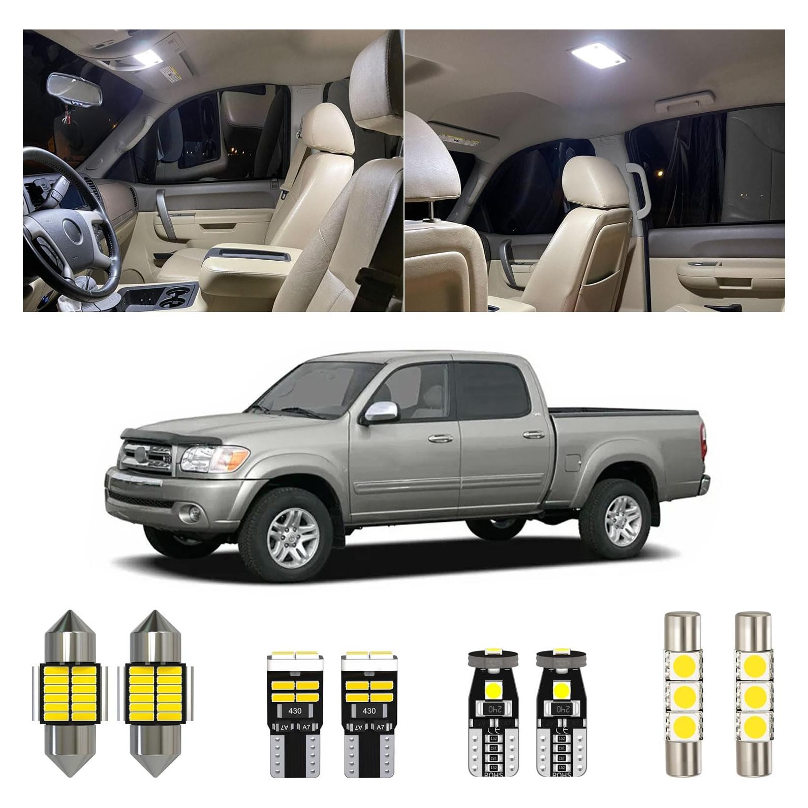 Kit de luces interiores LED Xpismii 6000K para Toyota Tundra 2000-2006