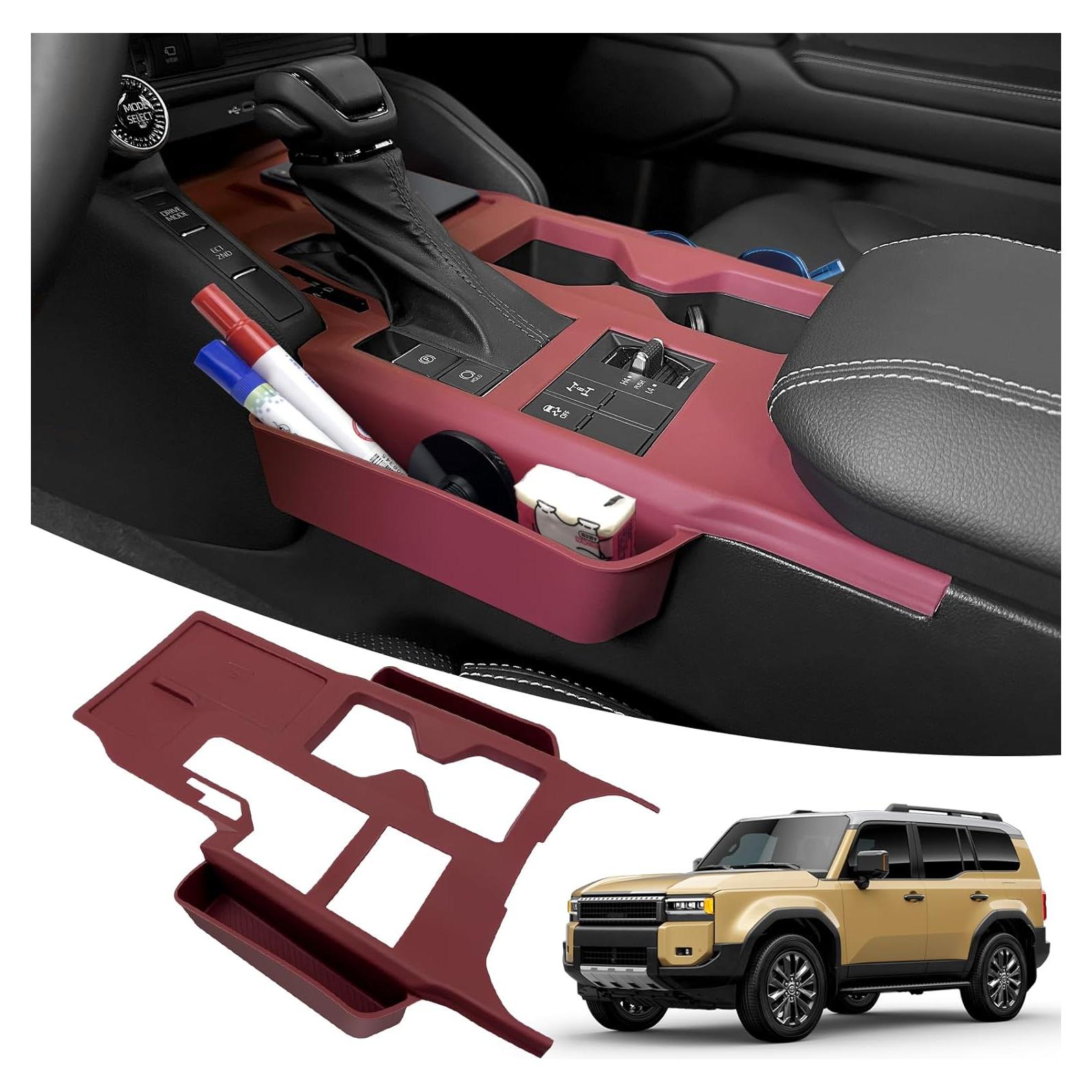 Organizador de Consola Central Toyota Land Cruiser 2024 Rojo