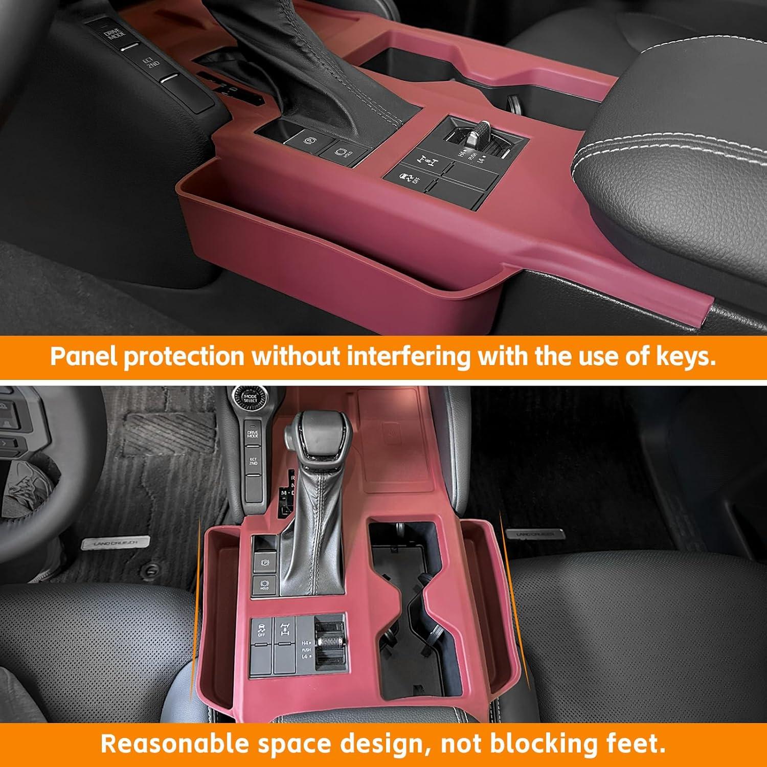 Organizador de Consola Central Toyota Land Cruiser 2024 Rojo