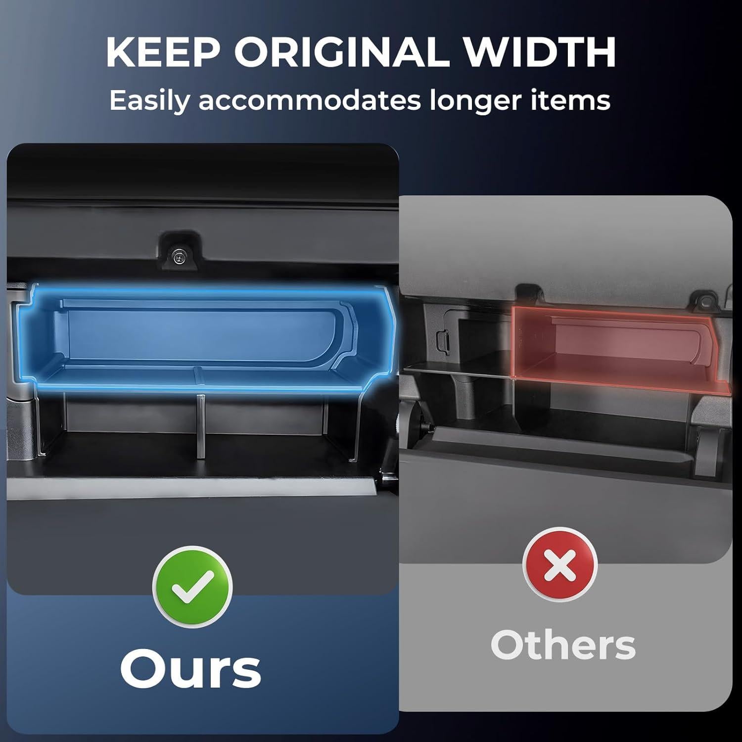 Organizador de Guantera Katorn para Toyota Tacoma 2024-2025