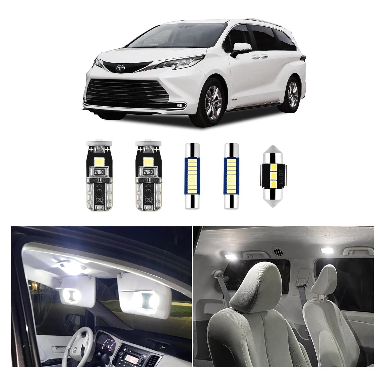 Kit 16 Bombillas LED Interiores EASY EAGLE Toyota Sienna 2011-2021