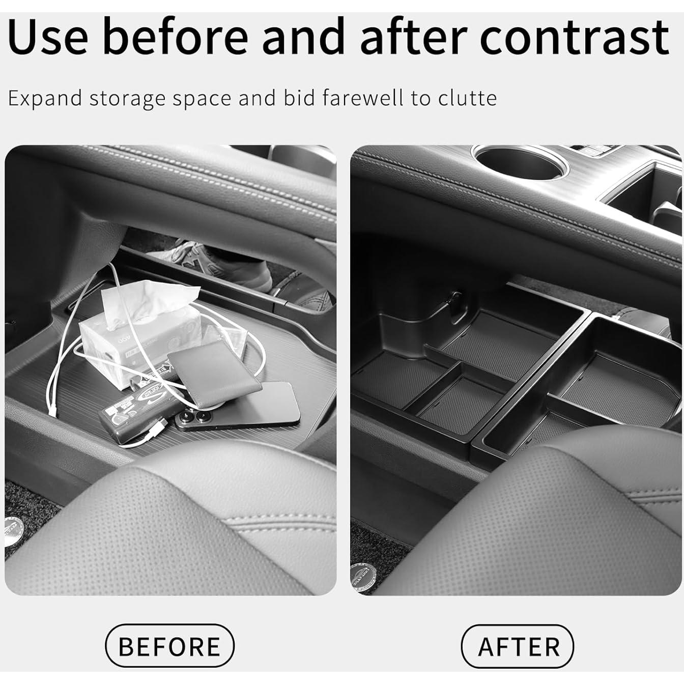 Organizador de Consola Central 2PCS smabee para Toyota Sienna 2021-2025