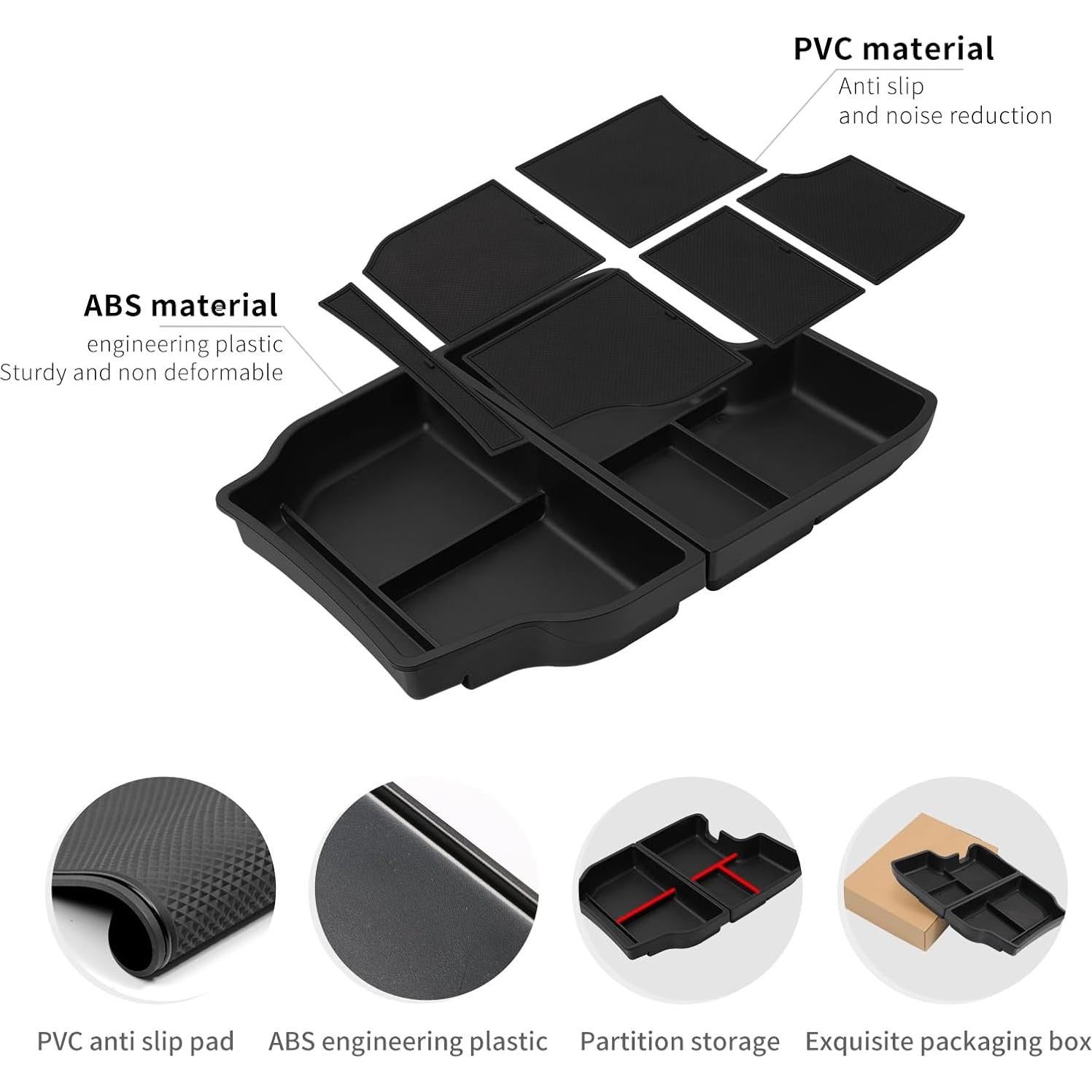 Organizador de Consola Central 2PCS smabee para Toyota Sienna 2021-2025