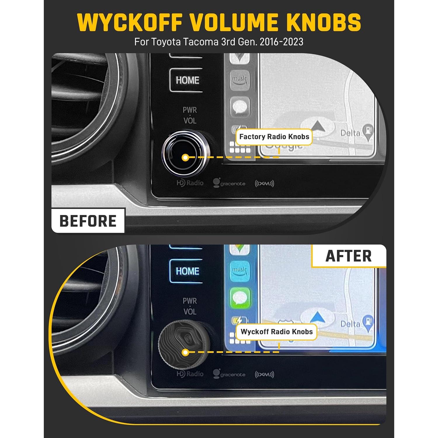 Perillas de Volumen Wyckoff para Toyota Tacoma 2016-2023