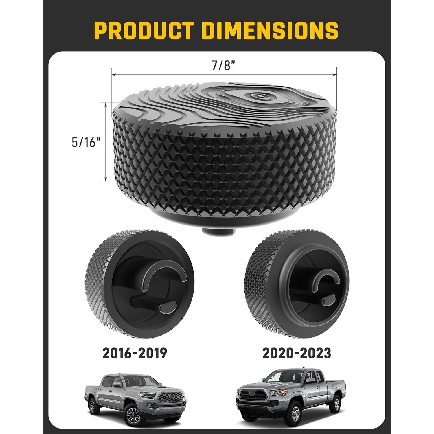 Perillas de Volumen Wyckoff para Toyota Tacoma 2016-2023