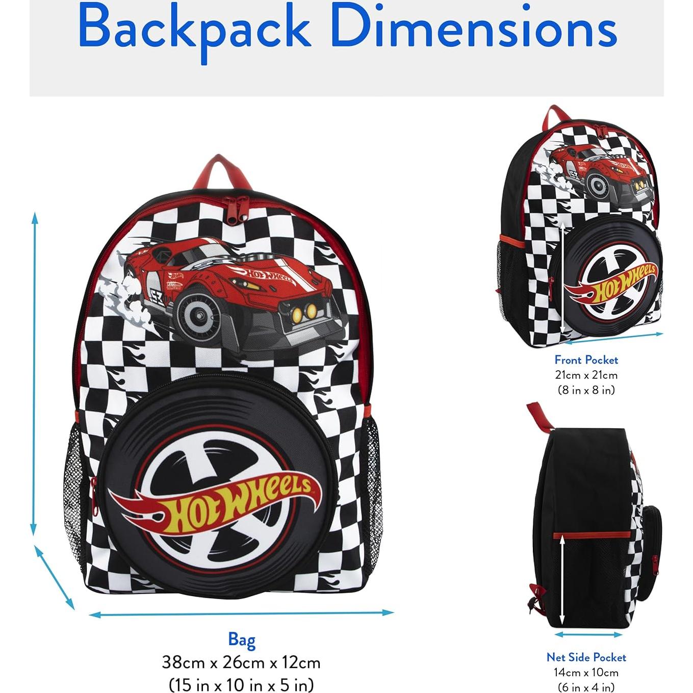 Mochila Escolar Hot Wheels | Niños | 10.5 Litros