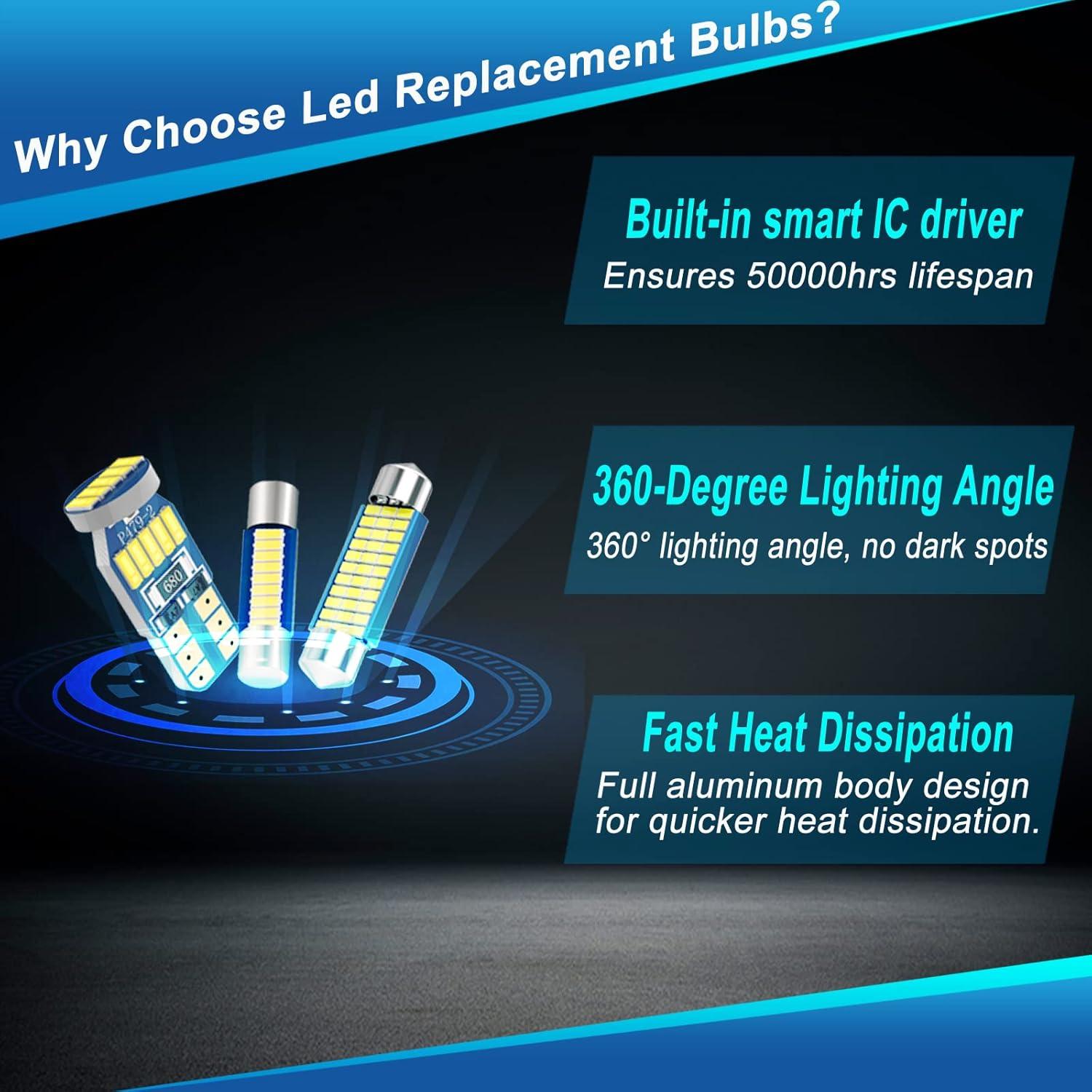 Kit de luces LED interior WEIMELTOY para Toyota Tacoma 2005-2021