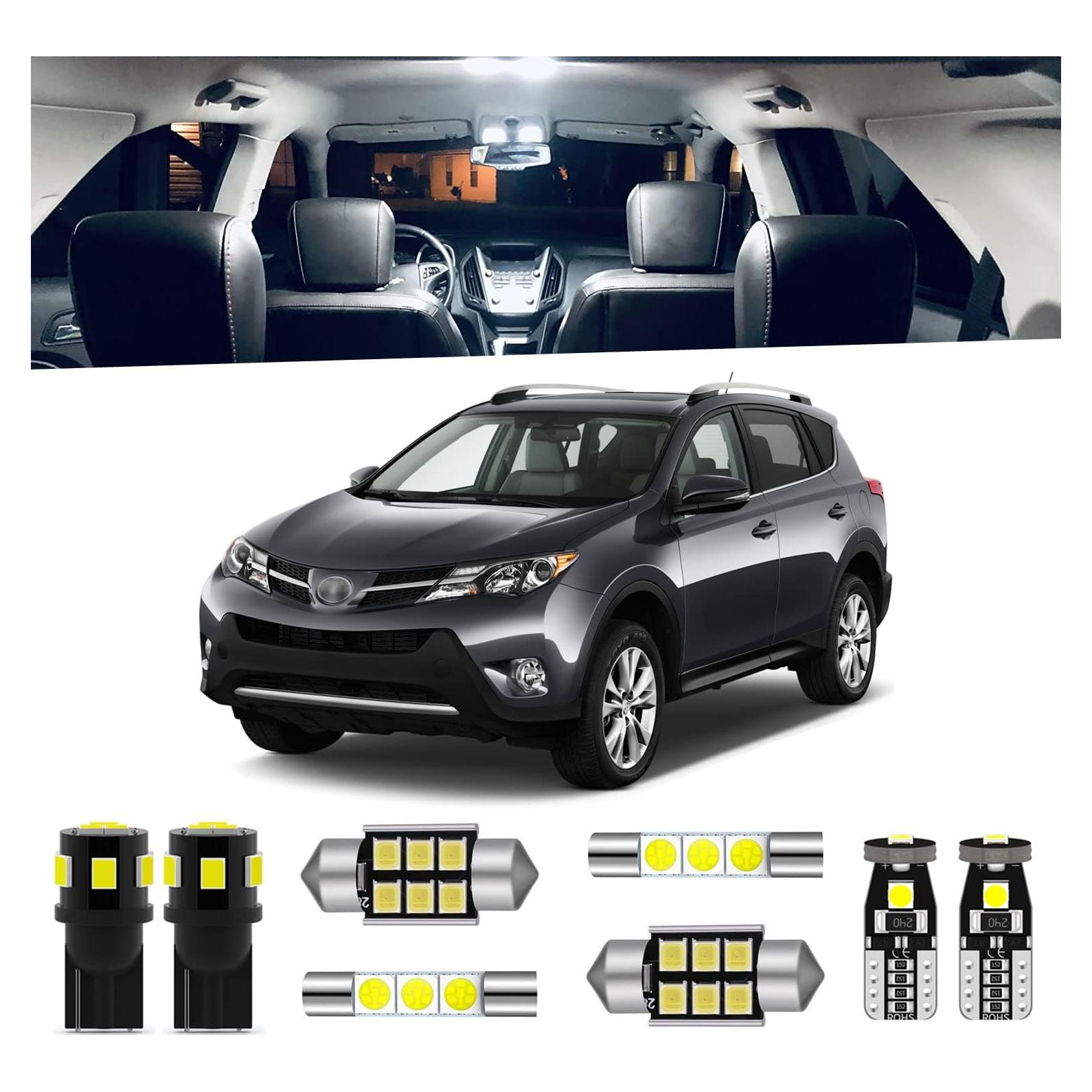 Kit de Luz Interior LED 8 Piezas Toyota RAV4 2006-2015 6000K