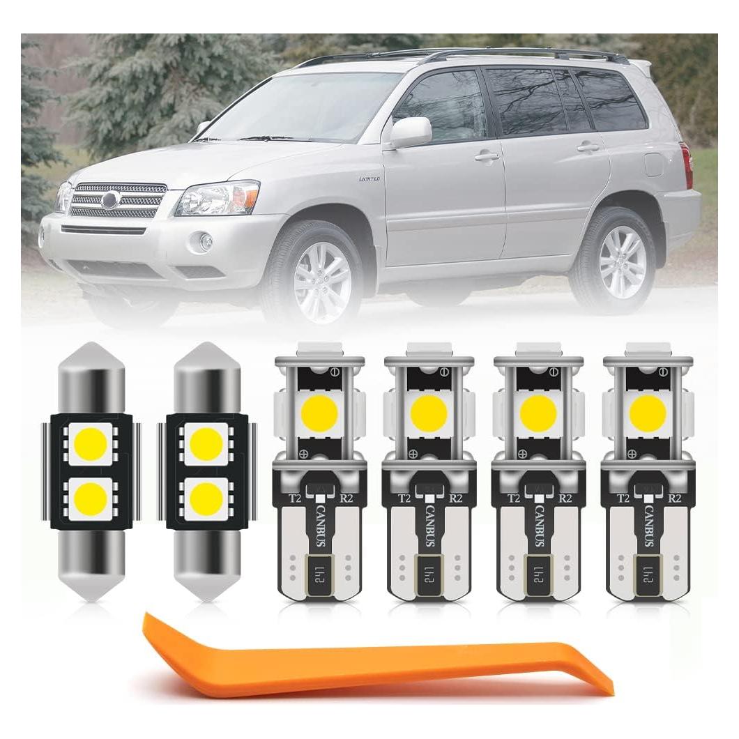 Kit 9 Bombillas LED Interior nsautolighting Toyota Highlander 2001-2007