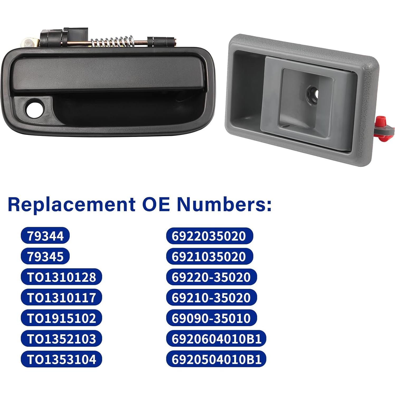 Juego de manijas de puerta Lcyolada Toyota Tacoma 1995-2000