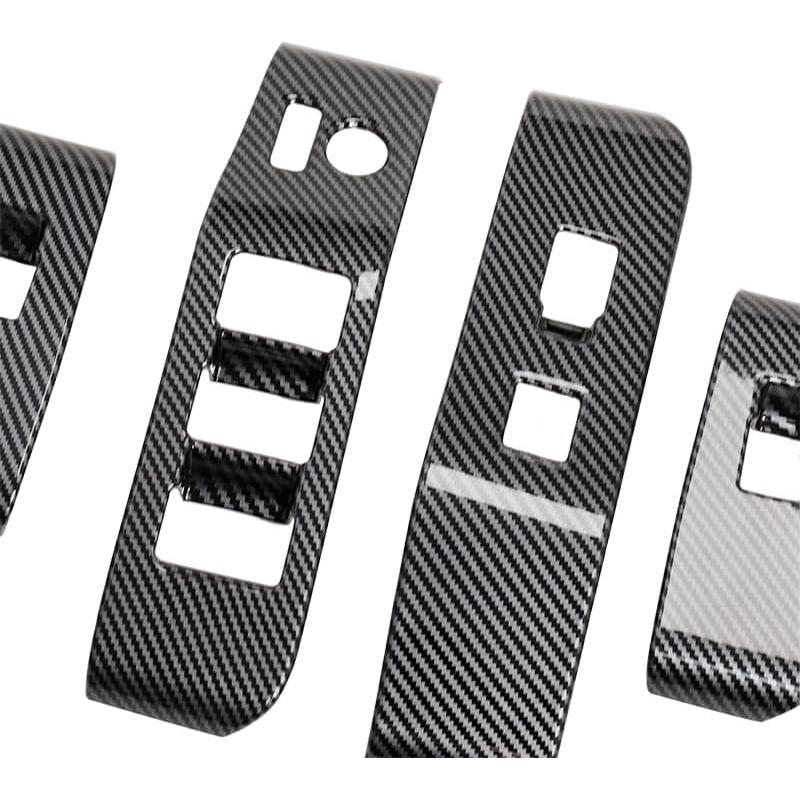 Cubierta Interruptor Ventana Toyota Highlander 2020-2025 Fibra Carbono