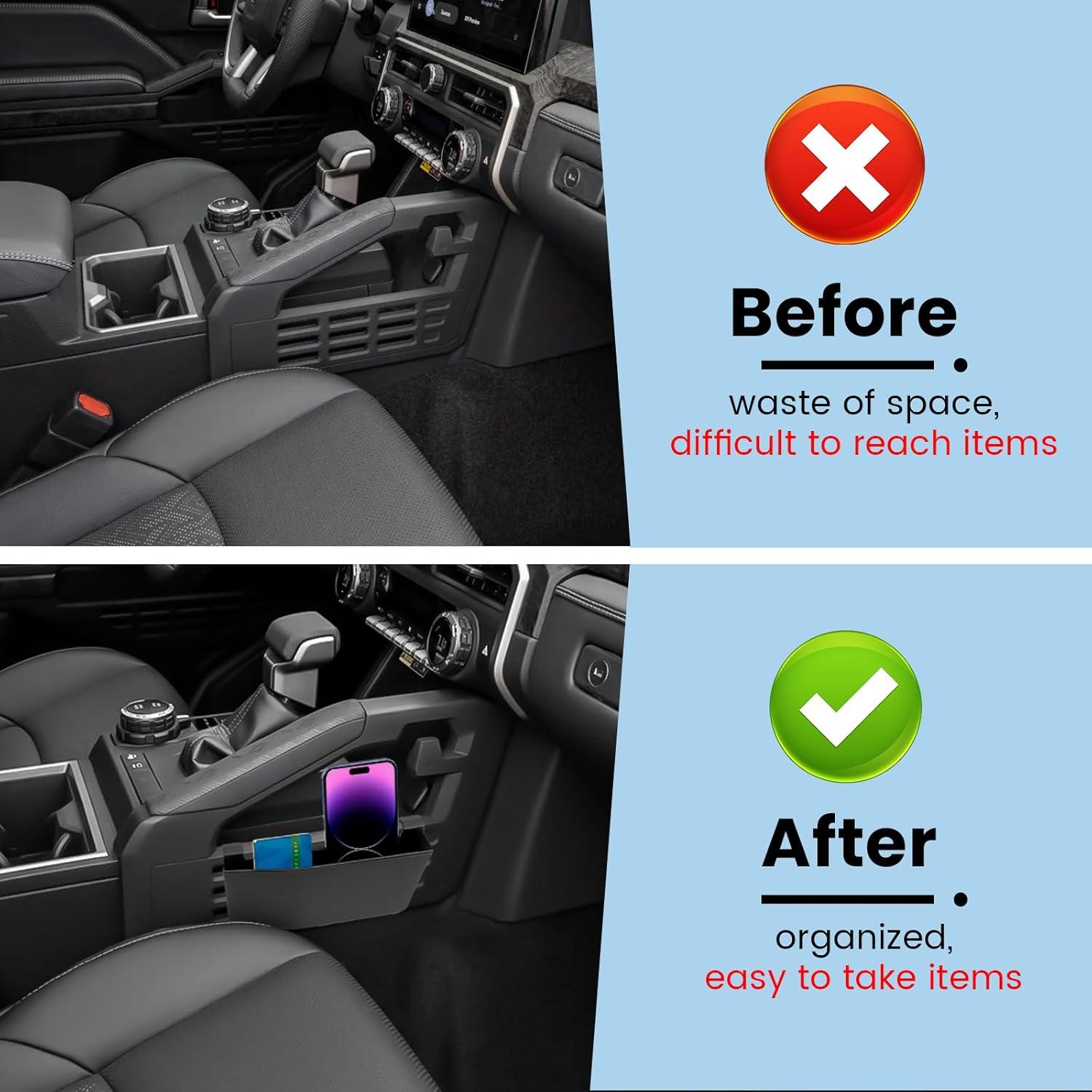 Organizador de Consola Central Neepiar para Toyota Tacoma 2024-2025