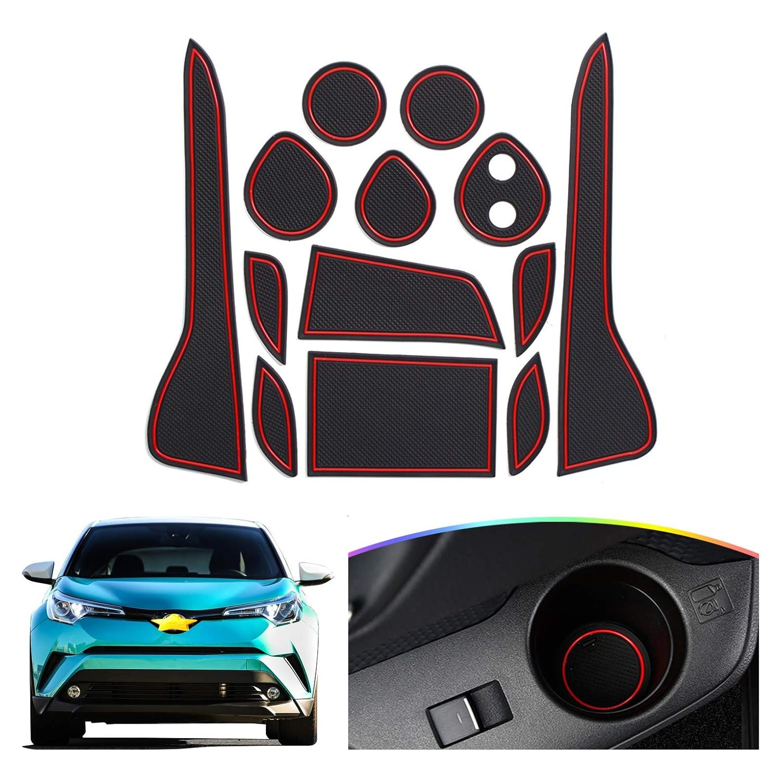 Alfombrilla de ranura para puerta SKTU Rojo 2018-2022 C-HR