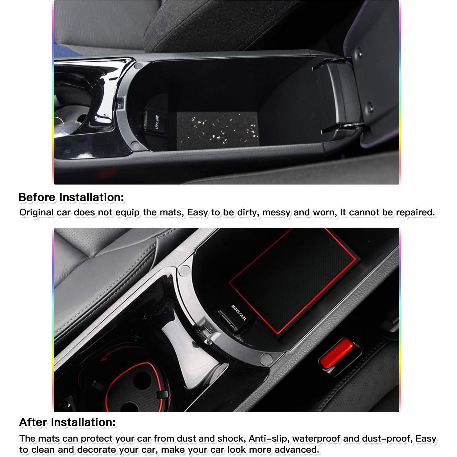 Alfombrilla de ranura para puerta SKTU Rojo 2018-2022 C-HR