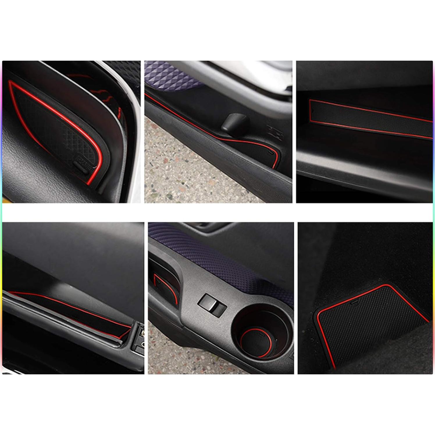 Alfombrilla de ranura para puerta SKTU Rojo 2018-2022 C-HR