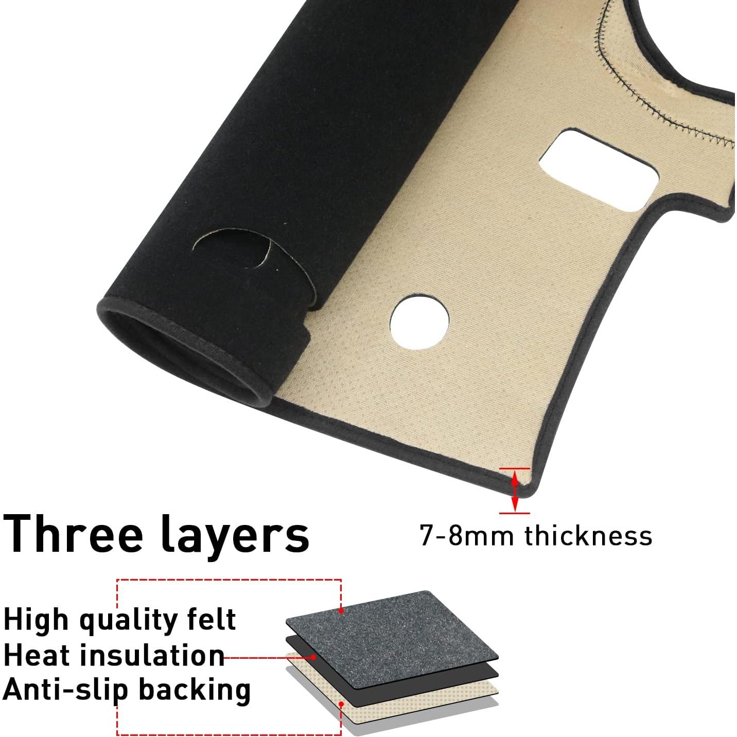 Cubierta de tablero MOCHENT para Toyota Tacoma 2016-2023