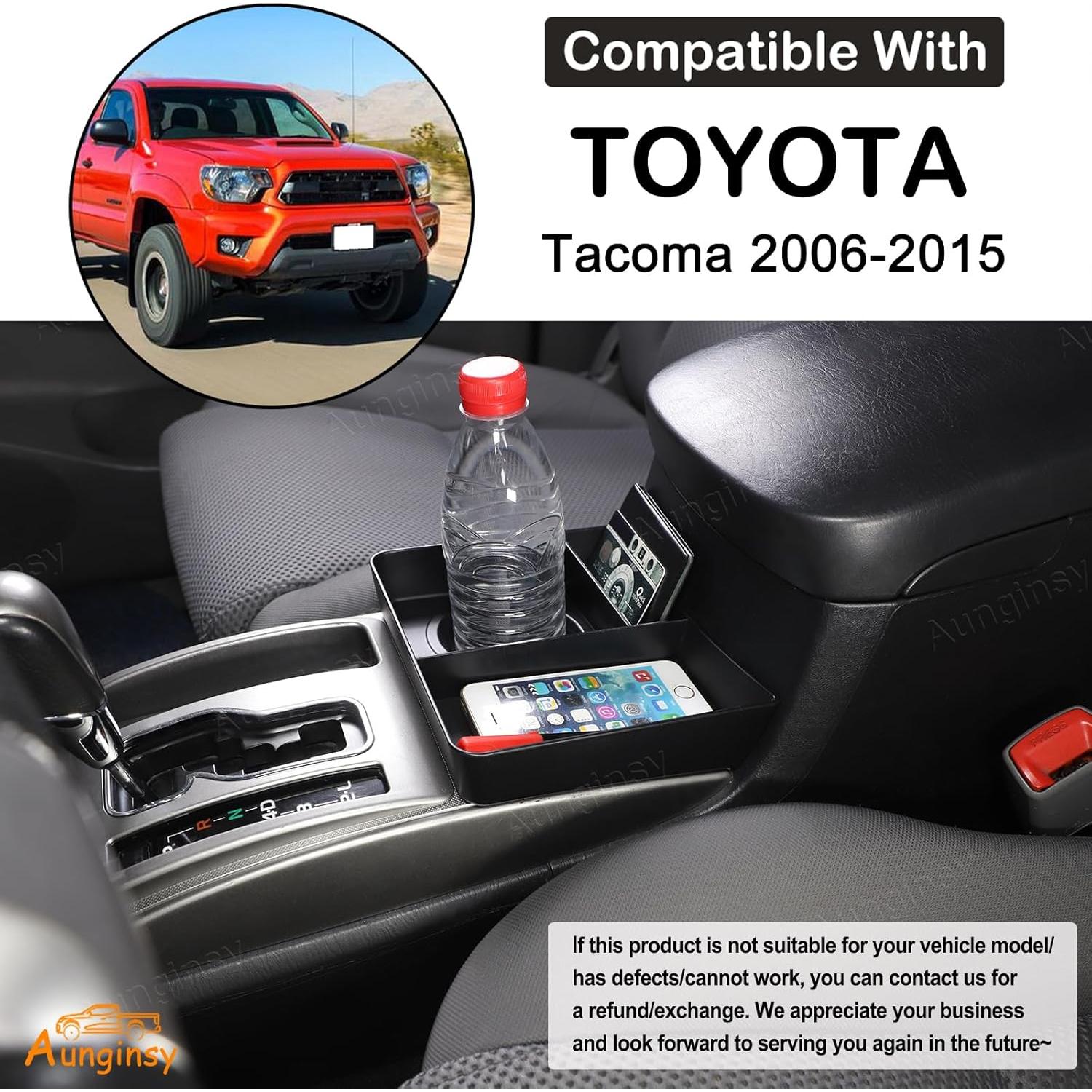 Caja de almacenamiento para portavasos Aunginsy Toyota Tacoma 2006-2015