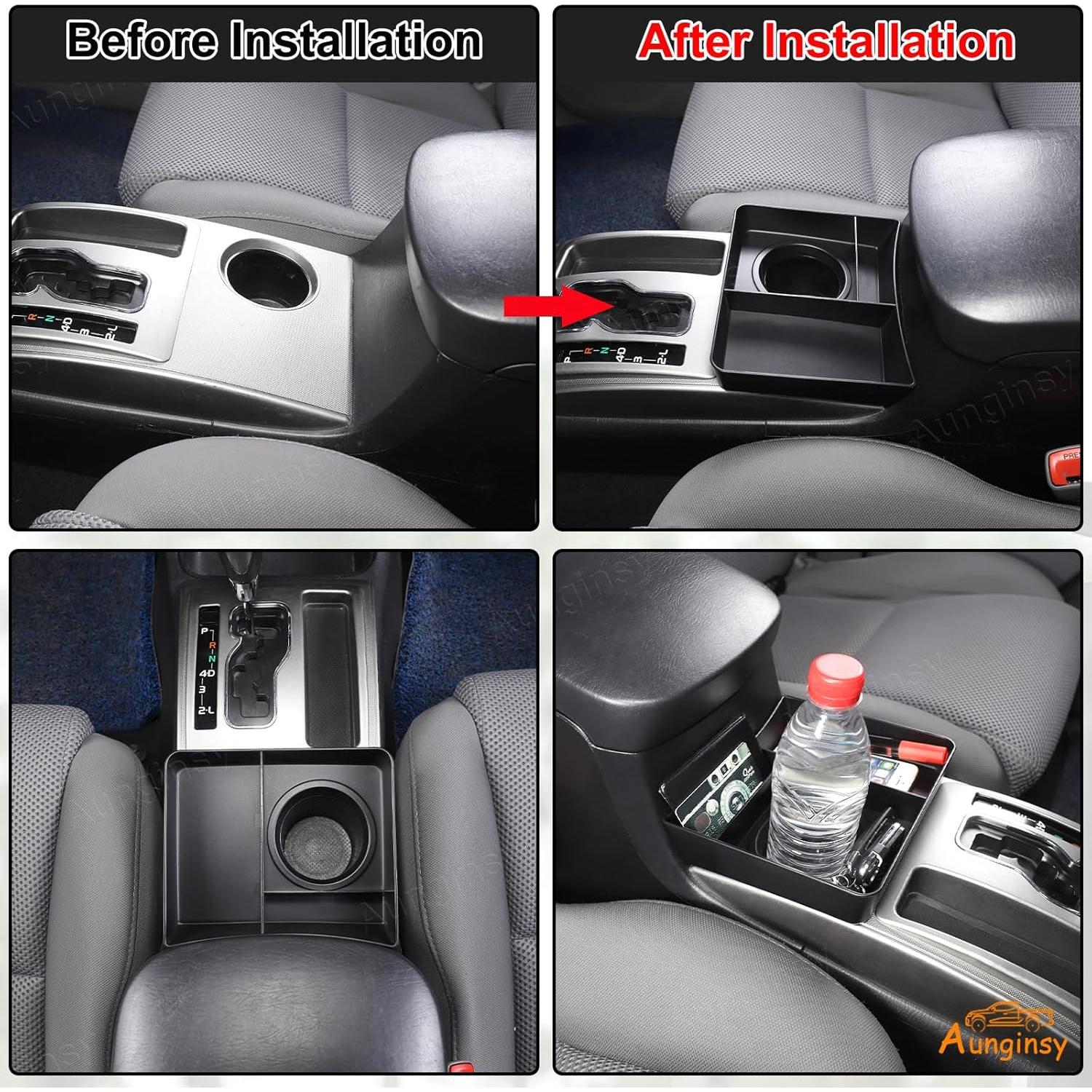 Caja de almacenamiento para portavasos Aunginsy Toyota Tacoma 2006-2015