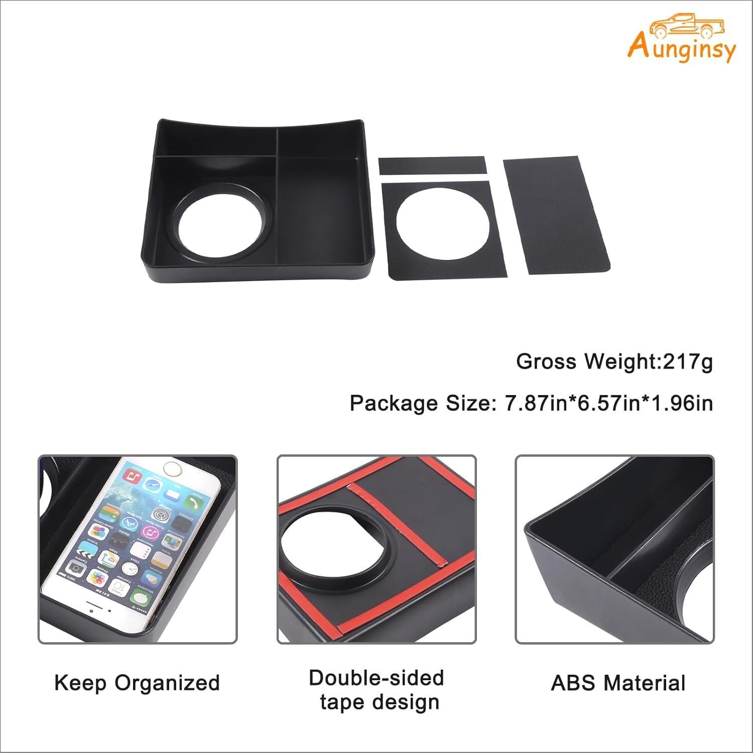 Caja de almacenamiento para portavasos Aunginsy Toyota Tacoma 2006-2015