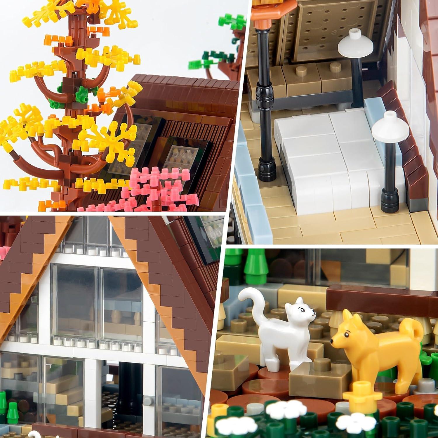 Juego de Construcción Cabaña A-Frame Vziimo 2688 Piezas