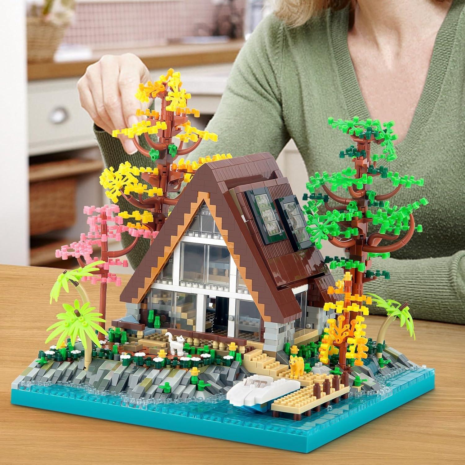 Juego de Construcción Cabaña A-Frame Vziimo 2688 Piezas