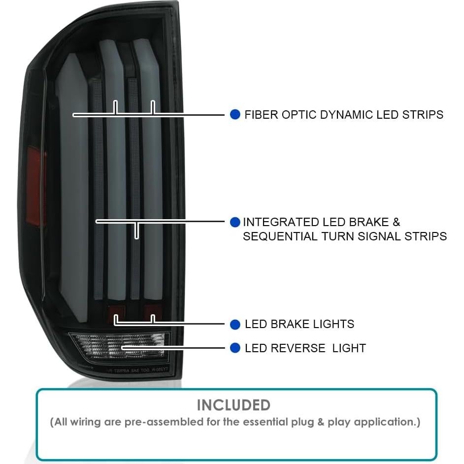 Luces Traseras LED ESPEJO-D TUNING para Toyota Tundra 2014-2021